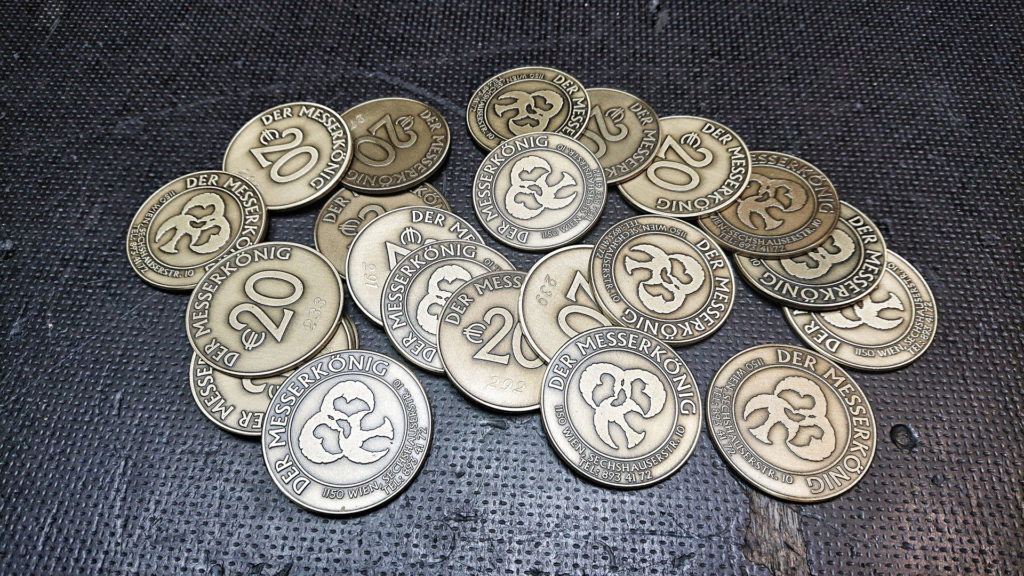 Messerkönig Gutscheinmünzen