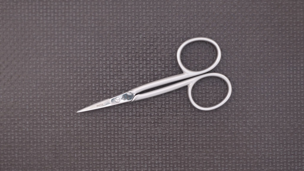 Hautschere franz. Form poliert inox