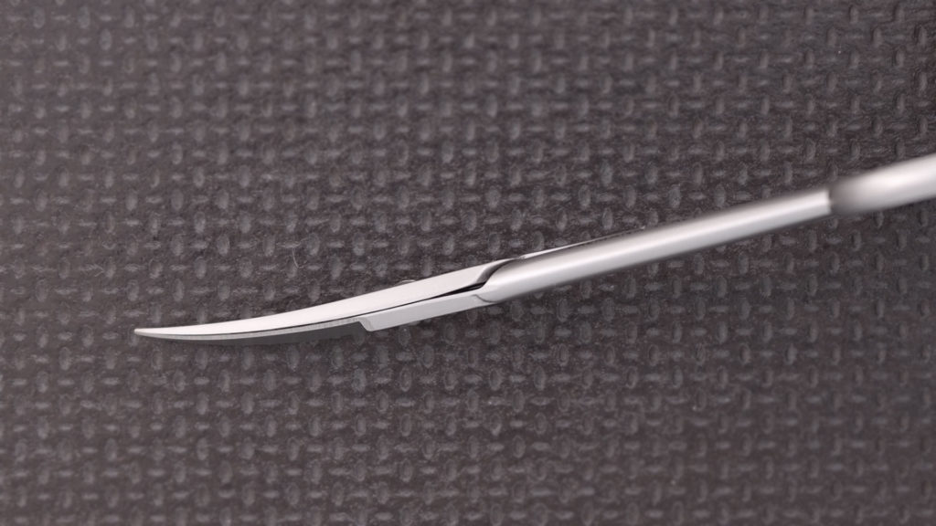 Hautschere rund inox – Bild 2