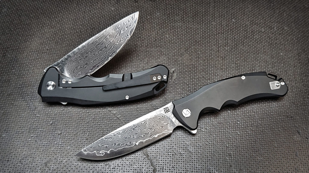 TRADITION Framelock | Damascus black