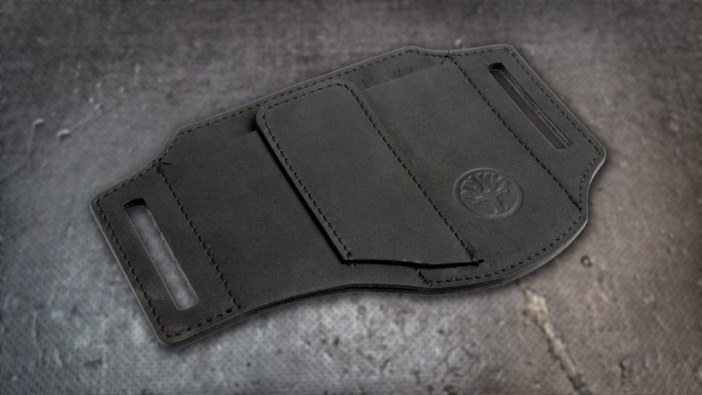 Lederholster ED-THREE |  schwarz