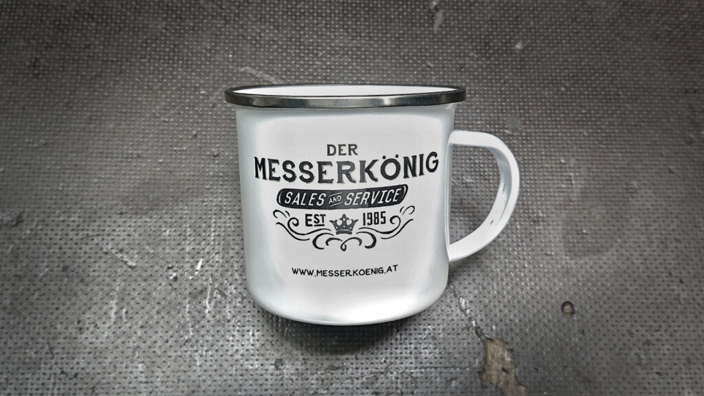 >>> Das Messerkönig Emaille Häferl<<<
