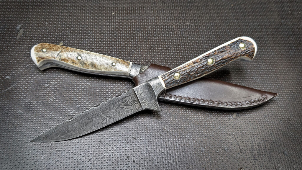 Jagdknicker Hirschhorn 10cm | Damast