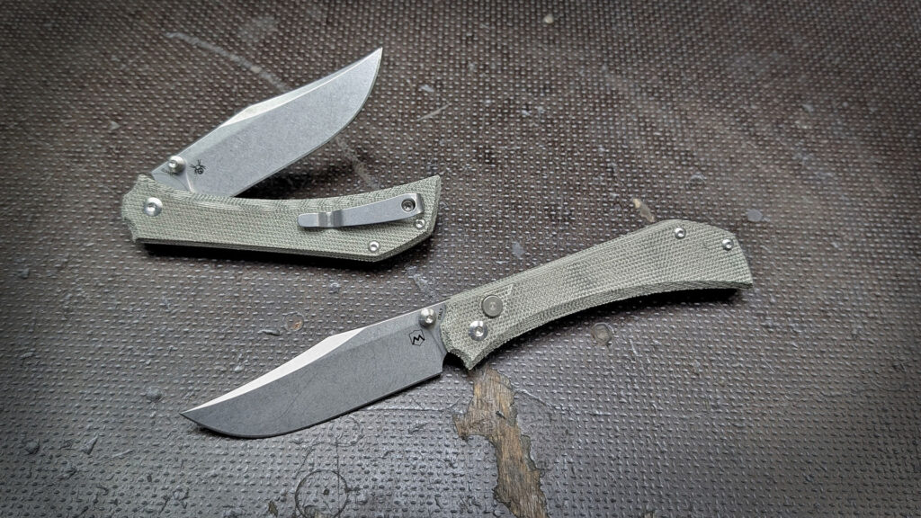 AMON | Elmax - Green Canvas Micarta