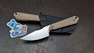 Mini HARPOON | AEB-L Brown Micarta